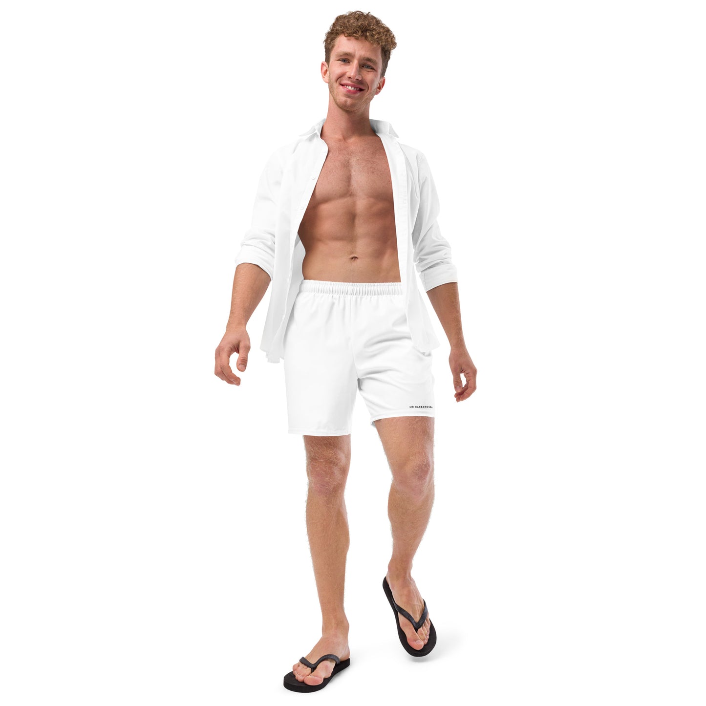 Mr Barbarossa - Swim Shorts - White