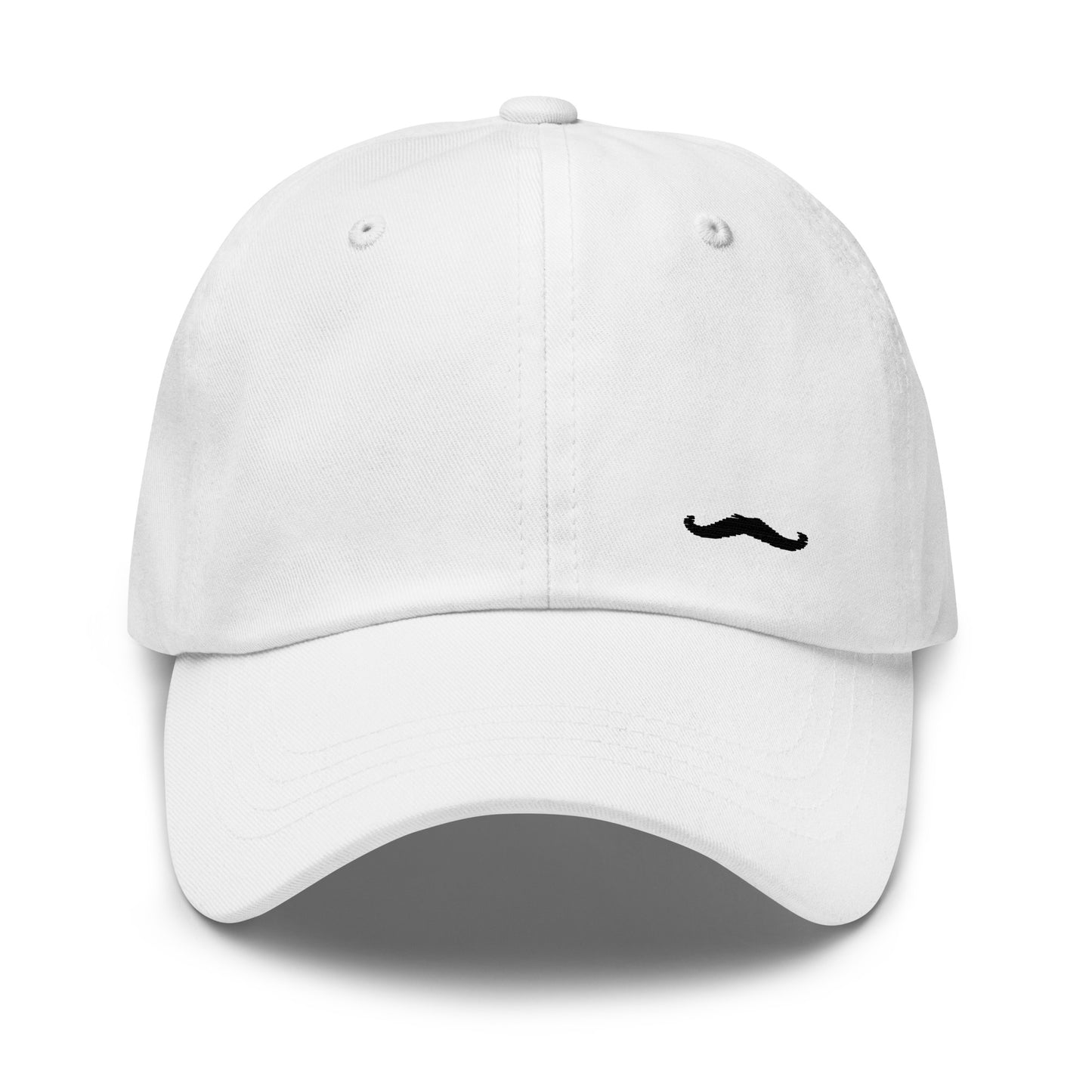 Mr Mustache Cap - White