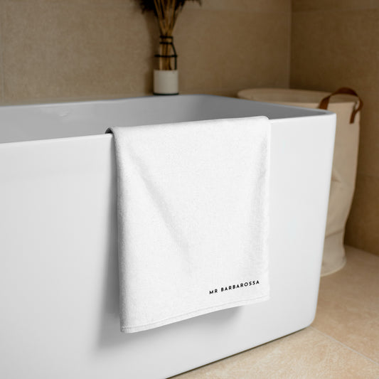 Mr Barbarossa Towel - White