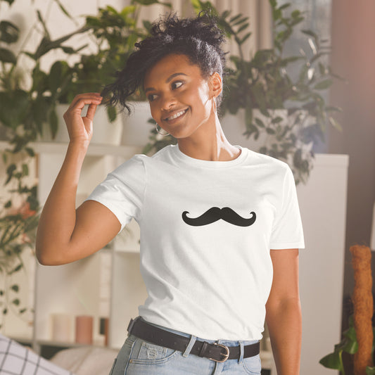 Mr Mustache Tshirt Basic - White