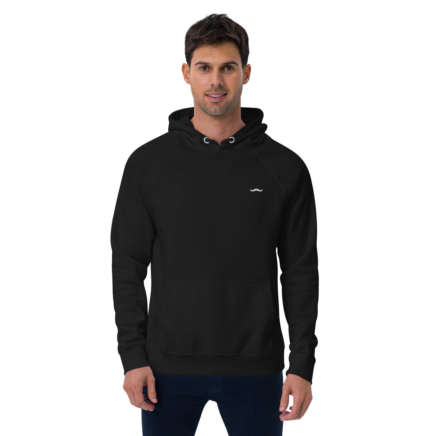 The Mustache Premium Hoodie - Black