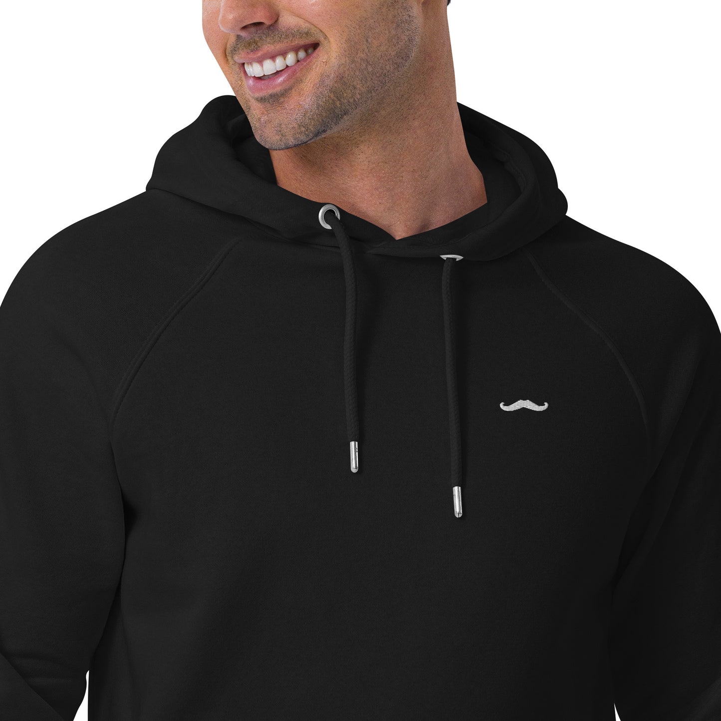 The Mustache Premium Hoodie - Black