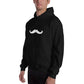 Mr Mustache Hoodie Basic - Black