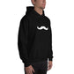 Mr Mustache Hoodie Basic - Black