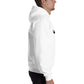 Mr Mustache Hoodie Basic - White